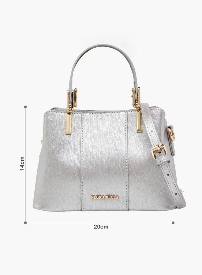 Flora Bella By Shoexpress Textured Tote Bag With Detachable Strap Ramadan Collection